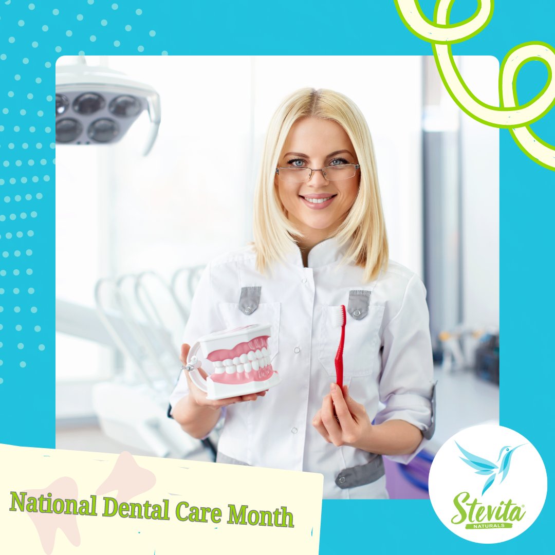 May is #NationalDentalCareMonth. #Stevia is good for your smile! It doesn't encourage the growth of bacteria, which contributes to decaying teeth and cavities, and decreases oral infections and gum disease by helping fight plaque formed on teeth.

#oralhealth #healthysmiles