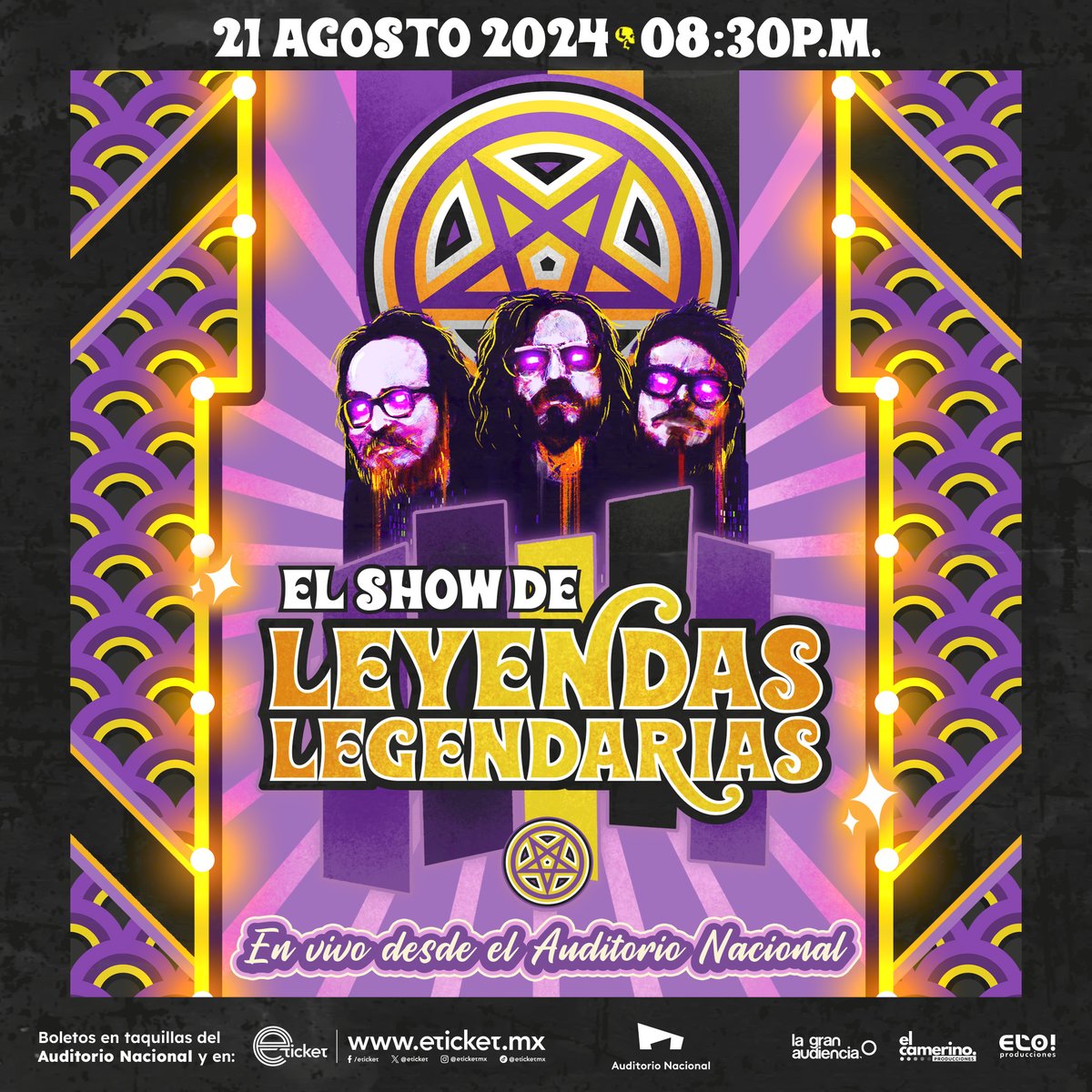 LEYENDAS LEGENDARIAS EN EL AUDITORIO NACIONAL 🖤
BOLETOS YA A LA VENTA:
eticket.mx/masinformacion…