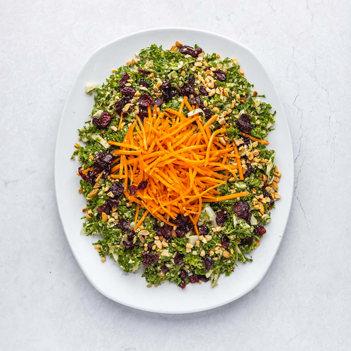 Kale Salad
Kale, cabbage, quinoa, scallion mix, craisins, carrots, crushed peanuts, hemp seeds, and peanut dressing. 🥗

#KaleSalad #Kale #HealthyLunches #HealthyOptions #KaleMeCrazy #HomewoodAL