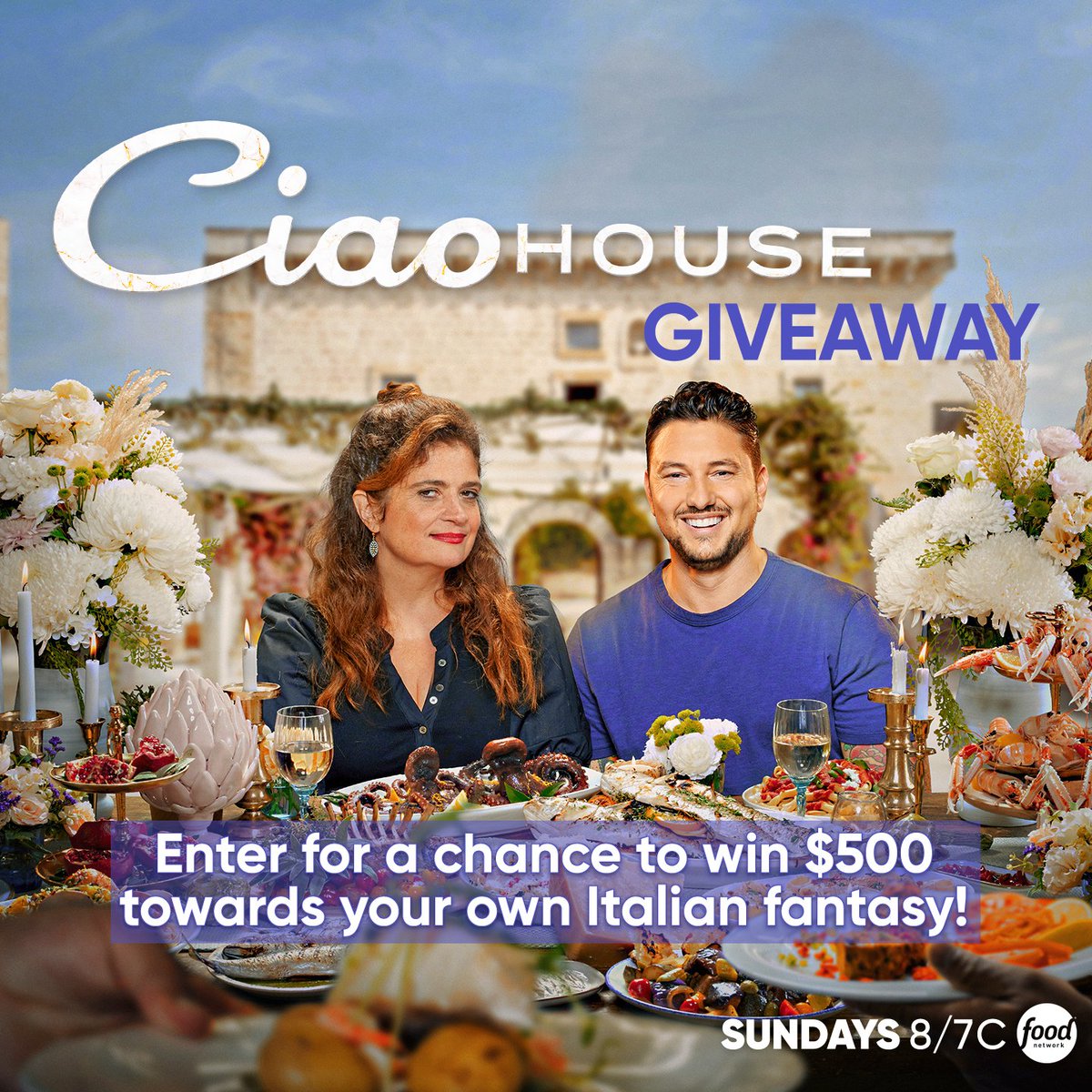 GIVEAWAY! 💰 Comment below and tell us who YOU think will take the title this year on #CiaoHouse based on your first impressions. We’ll randomly pick 4 winners who will receive $500 towards their own Italian fantasy – whether that's a meal at your favorite local Italian eatery,