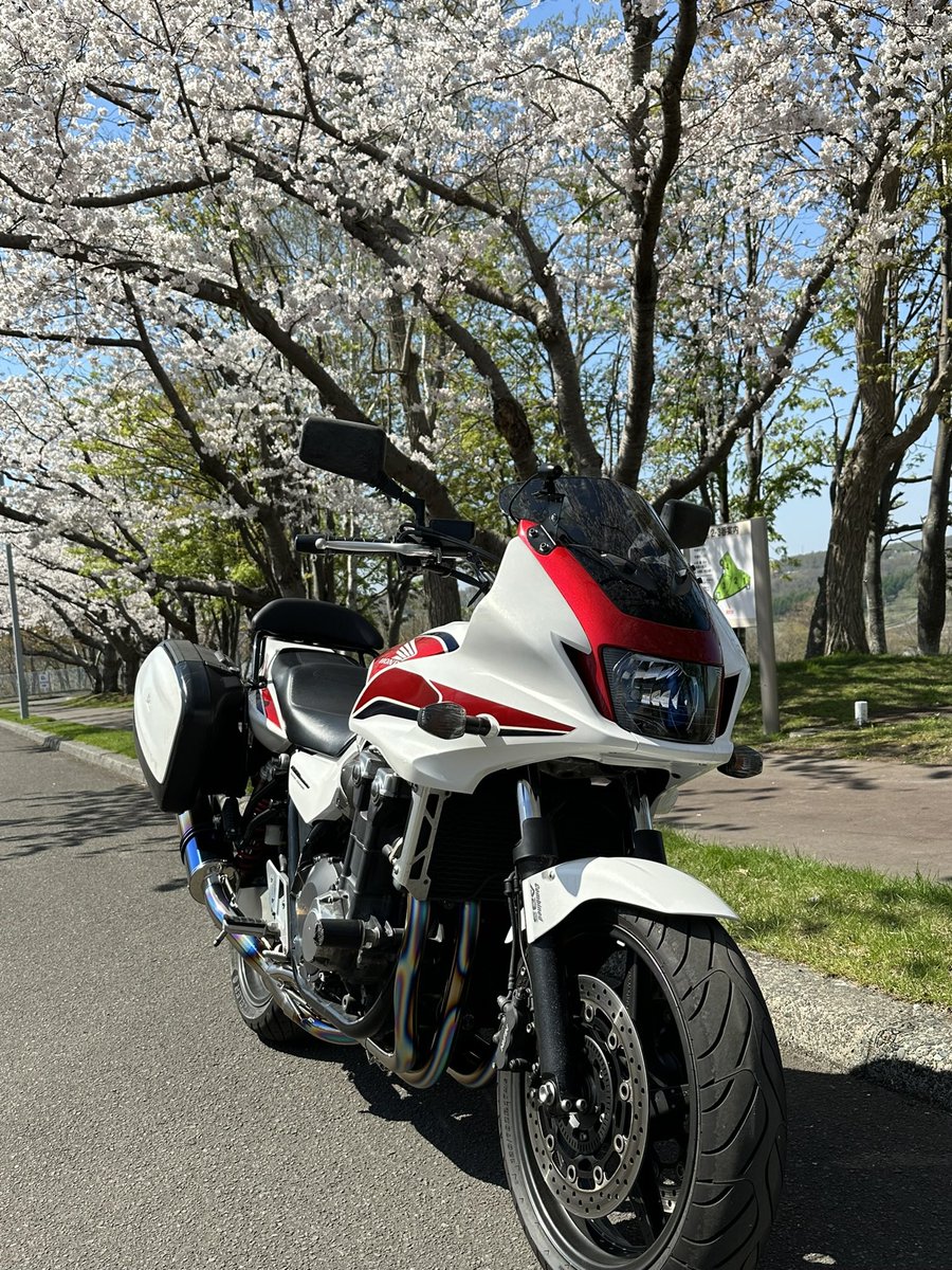 BK_runrun09's tweet photo. #全日本白いバイクはかっこいい選手権2024
#CB1300
#CB1300st https://t.co/GvSjz3x370