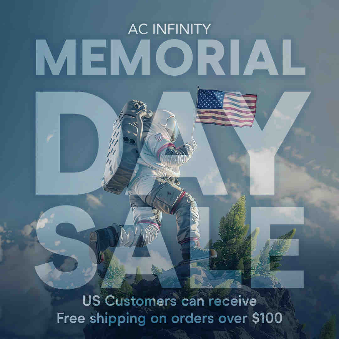 🇺🇸 Memorial Day Sale Alert! 🇺🇸 Enjoy FREE SHIPPING on all U.S. orders over $100 from Friday, May 24 at 12pm PT to Monday, May 27 at 11:59pm PT. Shop now and save!  🦅🎉🛍️ #MemorialDaySale #ACInfinity