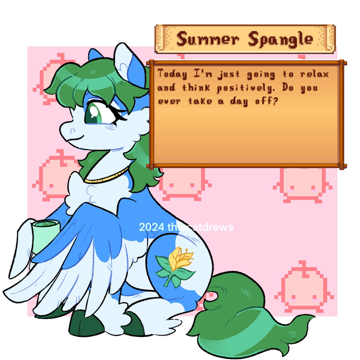 The mindfulness champion of Stardew Valley, Caroline!

#MLP