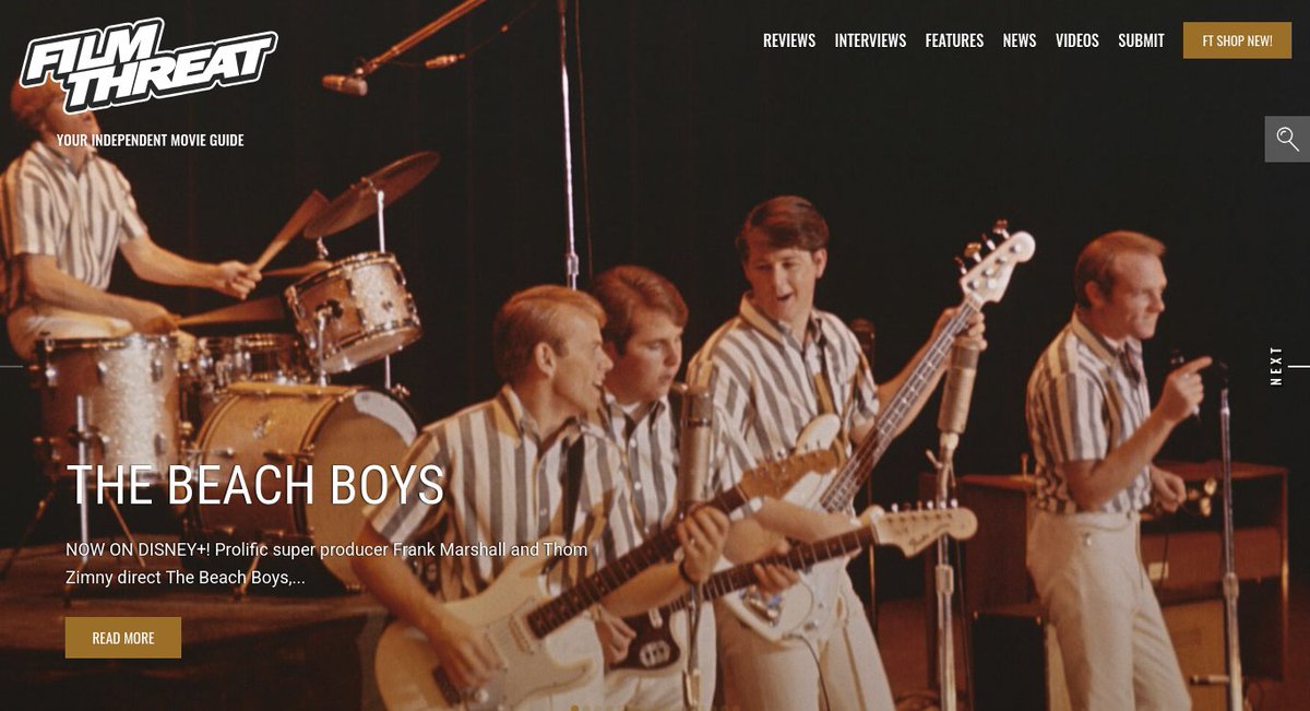 “…the definitive documentary about arguably one of the greatest bands in rock history.” Alan Ng reviews the @DisneyPlus documentary The Beach Boys. filmthreat.com/reviews/the-be… #TheBeachBoys #Documentary #DisneyPlus