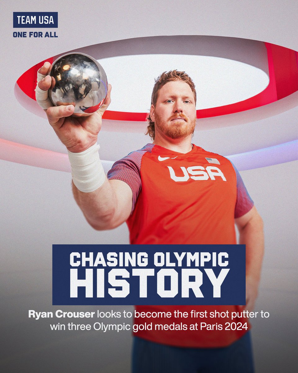 History on the horizon. Ryan Crouser’s chase for a three-peat is on 🥇
