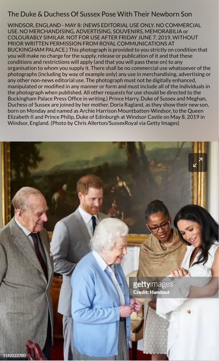 This photoshopped fraudulent photo was given to Getty Images by Sussex Royal Photo by Chris Allerton Do you think we will ever know the truth behind this moment THAT NEVRER OCCURRED