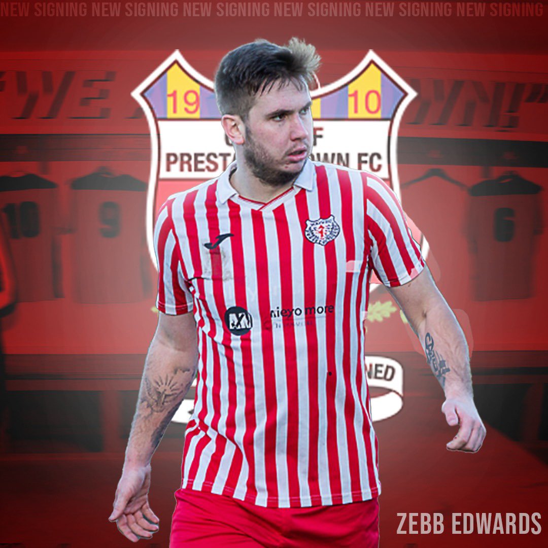 Prestatyn Town FC are delighted to confirm the signing of 𝗭𝗲𝗯𝗯 𝗘𝗱𝘄𝗮𝗿𝗱𝘀!

Zebb has had two previous stints at Town (17/18, 19/20) and has represented clubs such as Airbus, Llandudno, Holywell and Meliden during his career 🙌