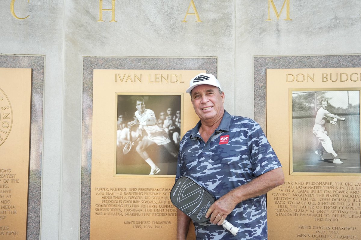 Tennis legend Ivan Lendl made his big return to USTA Billie Jean King National Tennis Center today! The only difference? He brought his skills to pickleball!! #APPTour #Pickleball #NewYork