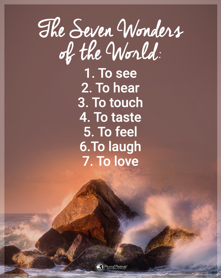 The seven wonders of the world: