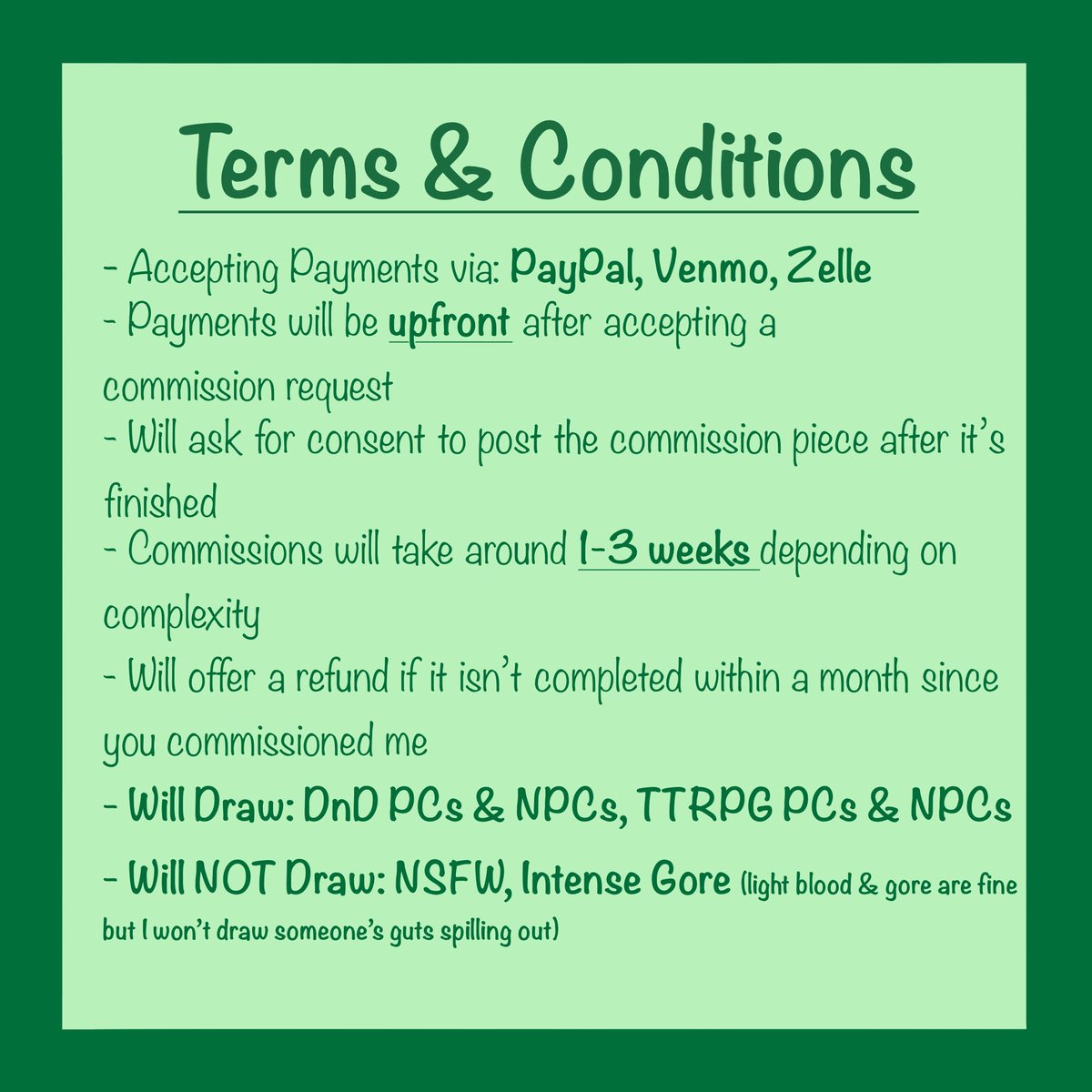 theccnerd's tweet photo. I’m opening up slots for #dnd character art #commissions! If you have a PC or NPC that you’ve been itching to have visual refs for, I will draw them! Please look through my commission sheet for prices and terms &amp; conditions and DM me if you have a request or any other questions! https://t.co/ijF3q3OciN