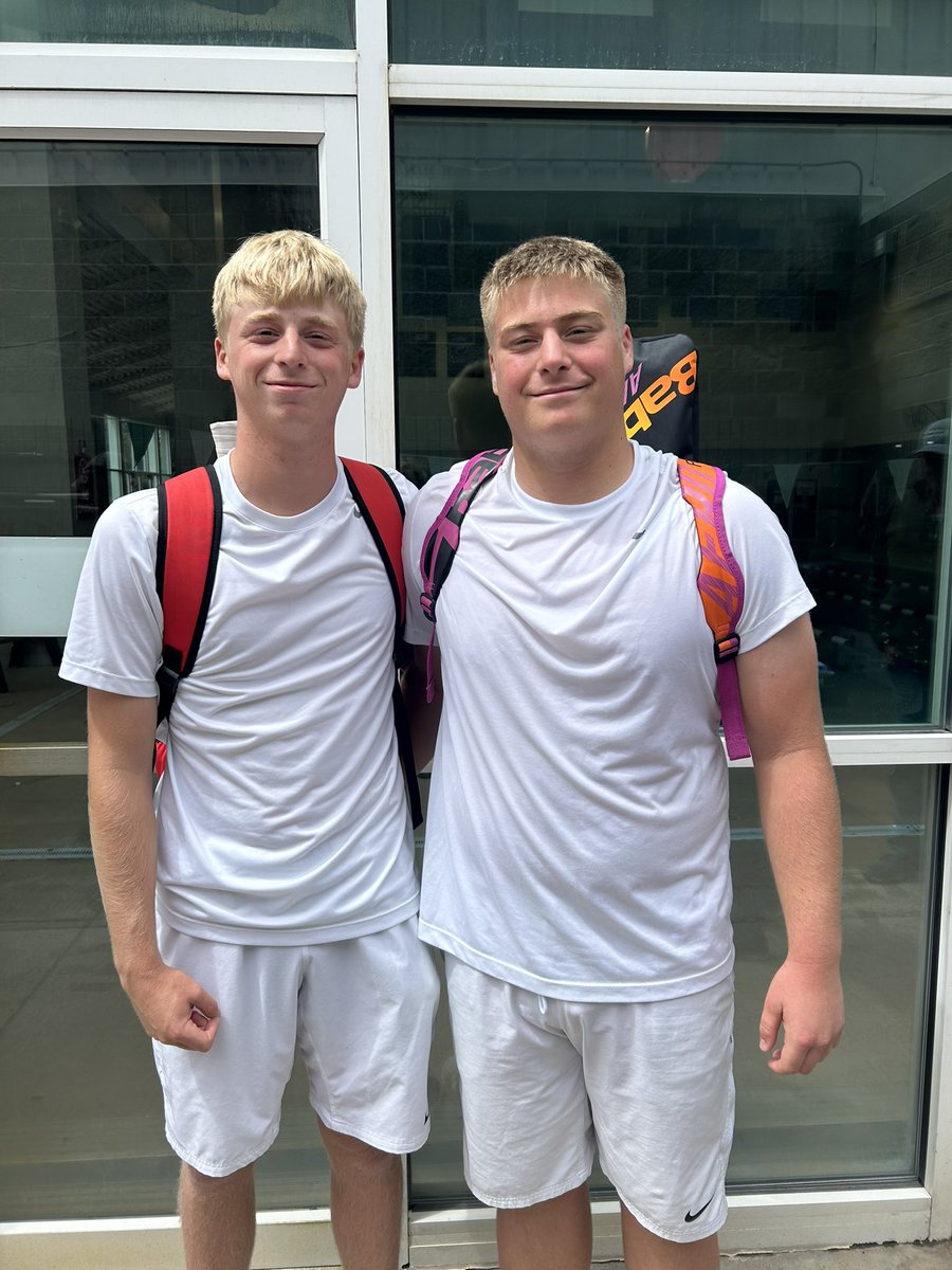 These 2 are playing for the state championship later today! 🎾 #LetsGo