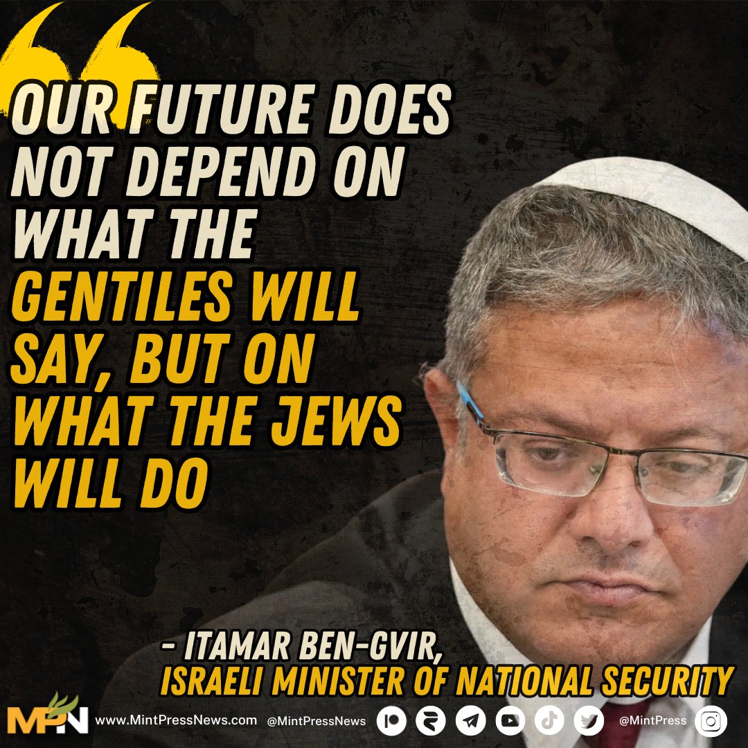 Itamar Ben-Gvir, the Israeli Minister of National Security, commented on the pressure from international legal bodies and emphasized that the future is determined by the actions of Jews, not the opinions of Gentiles.