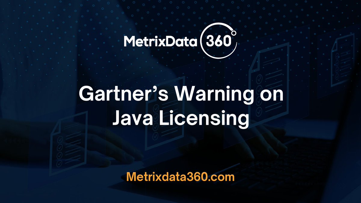 metrixdata360's tweet image. Gartner warns of increased costs from Oracle Java licensing changes. Protect your budget! #GartnerWarning #JavaLicensing #BudgetDefense hubs.li/Q02vM0R20