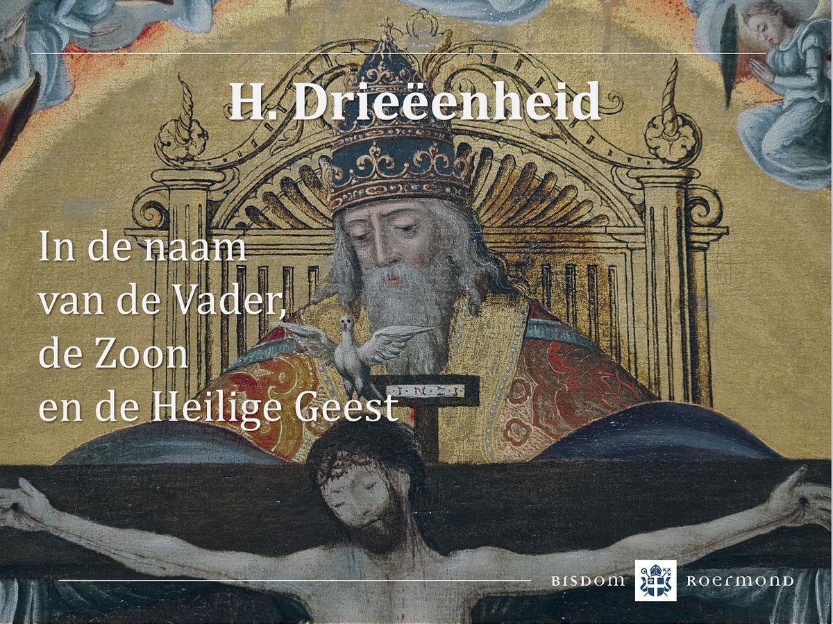 Als christenen bidden we tot de Vader-God die niet in zichzelf bleef, maar naar ons toekwam door Zijn zoon Christus en die nog steeds bij ons is in de Heilige Geest. bisdom-roermond.nl/drievuldigheid…