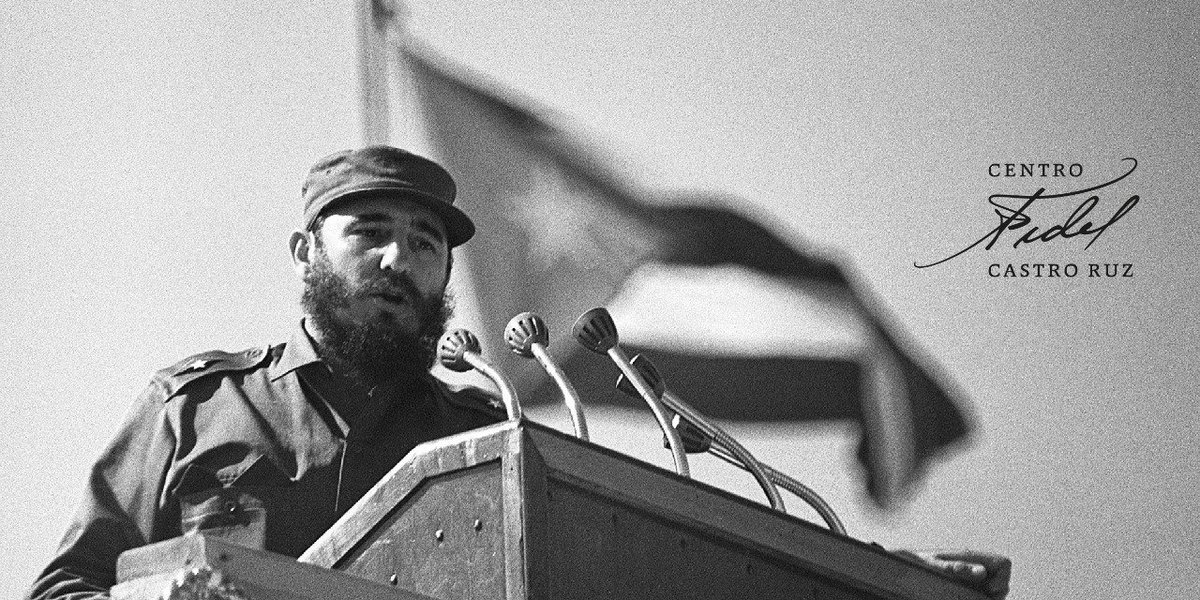 #Fidel:'Es una ley humana que el esfuerzo del hombre crece en la medida de las dificultades'. #FidelVive