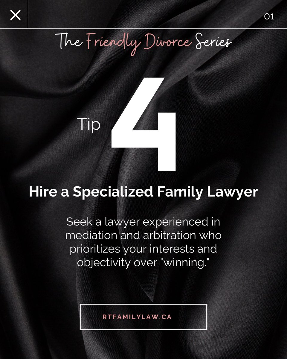 Your Friendly Divorce Tip Has Been Delivered

Every Friday, we bring you a tip to smooth the path of your divorce. 

Stay connected and discover ways to separate with understanding and respect. 

#AmicableDivorce #FamilyLaw #PeacefulSeparation #LegalSupport #RTFamilyLaw