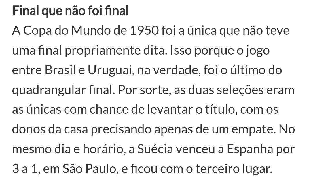 costa_jel's tweet photo. "Ain, mas não era decisão". Blz, fera. Agora avise aos uruguaios para parar de nos zoar pq o Maracanaço foi "apenas" uma partida decisiva de quadrangular e não uma decisão de mata-mata. https://t.co/Amef37vhnQ