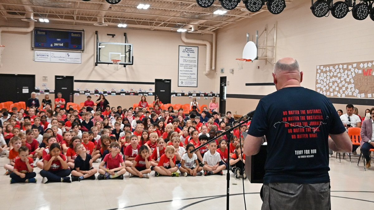Niagara Catholic DSB (@niagaracatholic) on Twitter photo Fred Fox <a href="/TerryFoxCanada/">Terry Fox Foundation</a> visited <a href="/niagaracatholic/">Niagara Catholic DSB</a> St. Michael Catholic Elementary, sharing stories of growing up with Terry Fox and his Marathon of Hope. Inspiring lessons on perseverance and never giving up! #TerryFox #Inspiration #MarathonOfHope Fred Fox <a href="/TerryFoxCanada/">Terry Fox Foundation</a> visited <a href="/niagaracatholic/">Niagara Catholic DSB</a> St. Michael Catholic Elementary, sharing stories of growing up with Terry Fox and his Marathon of Hope. Inspiring lessons on perseverance and never giving up! #TerryFox #Inspiration #MarathonOfHope