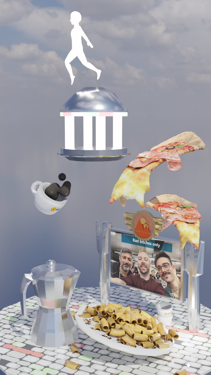 An exciting experience being involved in the <a href="/decentraland/">Decentraland</a> #DCLSummit Buildathon where working together with <a href="/FabeeoBreen/">FabeeoBreen</a> and <a href="/michi_todd/">MichiTodd.eth</a> reimagined Italian food, in an unbelievable 3 hours, dubbing our space:  “Decentraland Dreaming” 
Are you more of a coffee fan or pizza? 🍕☕️