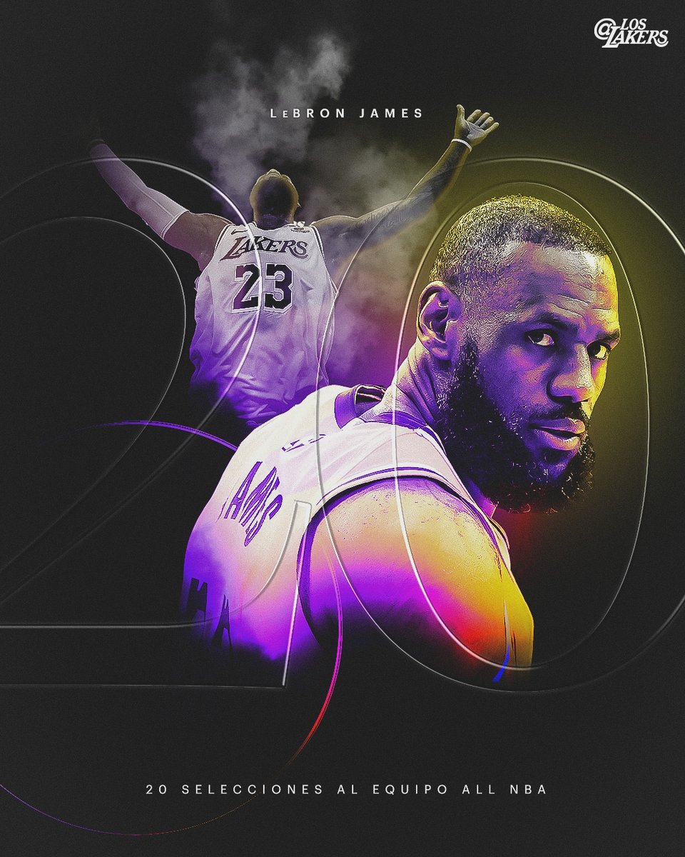 LosLakers's tweet photo. ¡Felicidades por la número 20, Rey! 👑 https://t.co/ceEkK4KqDU