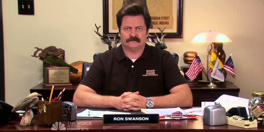 BREAKING: Ron Swanson revealed as a Christian Nationalist Stop The Steal Jan Sixer.