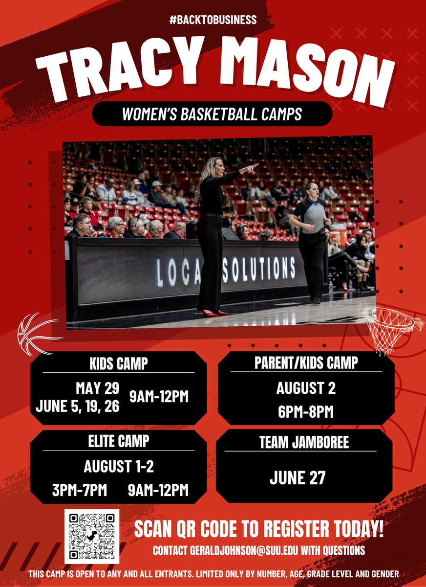 A GREAT opportunity to set foot on @SUUThunderbirds campus this summer! Camps are right around the corner and you won’t want to miss out! Click the link ⬇️ to register!⚡️🏀 …nwomensbasketballcamps.totalcamps.com/shop/EVENT