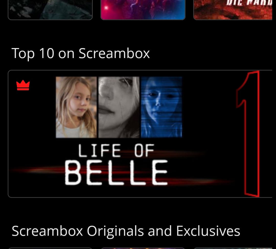 Holy shit!!! In the year and a half I've had @ScreamboxTV, I think I've seen only 2 movies take the number 1 most viewed spot outside of Terrifer 2. And Life of Belle just became the second! Well deserved!!! @LifeofBelle