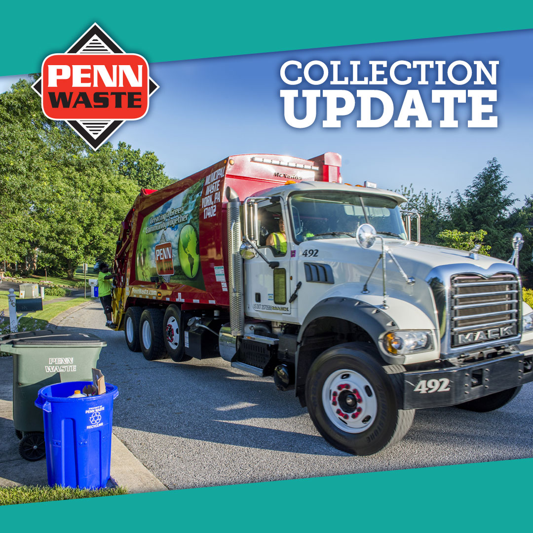 PennWaste's tweet photo. Collection Update - Memorial Day 2024: All Residential collections will be delayed 1 day due to the Holiday. Monday customers will be collected on Tuesday. Tuesday customers will be collected on Wednesday and so on through Saturday. https://t.co/1zMxf3HcTW https://t.co/SJUmKj8Xfz