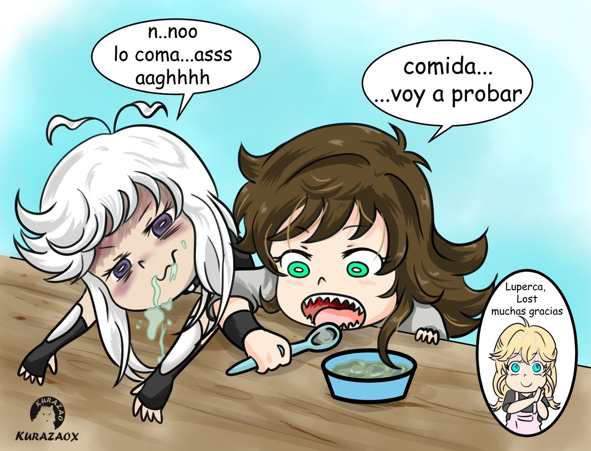 kurazao2's tweet photo. Luperca oc de @TatuNova99 y Lost (chiquitos) comiendo un platillo de Bonnie juntos
Nooo Luperca¡
espera Lost, no comas eso
Lost aún no aprende de sus errores, Luperca le advirtió
#originalcharacter #oc #arttrade #anime #foods #chibi #LupercaLivenetti #ArtistsOfTwitter #LostL https://t.co/8eM75IsCbk