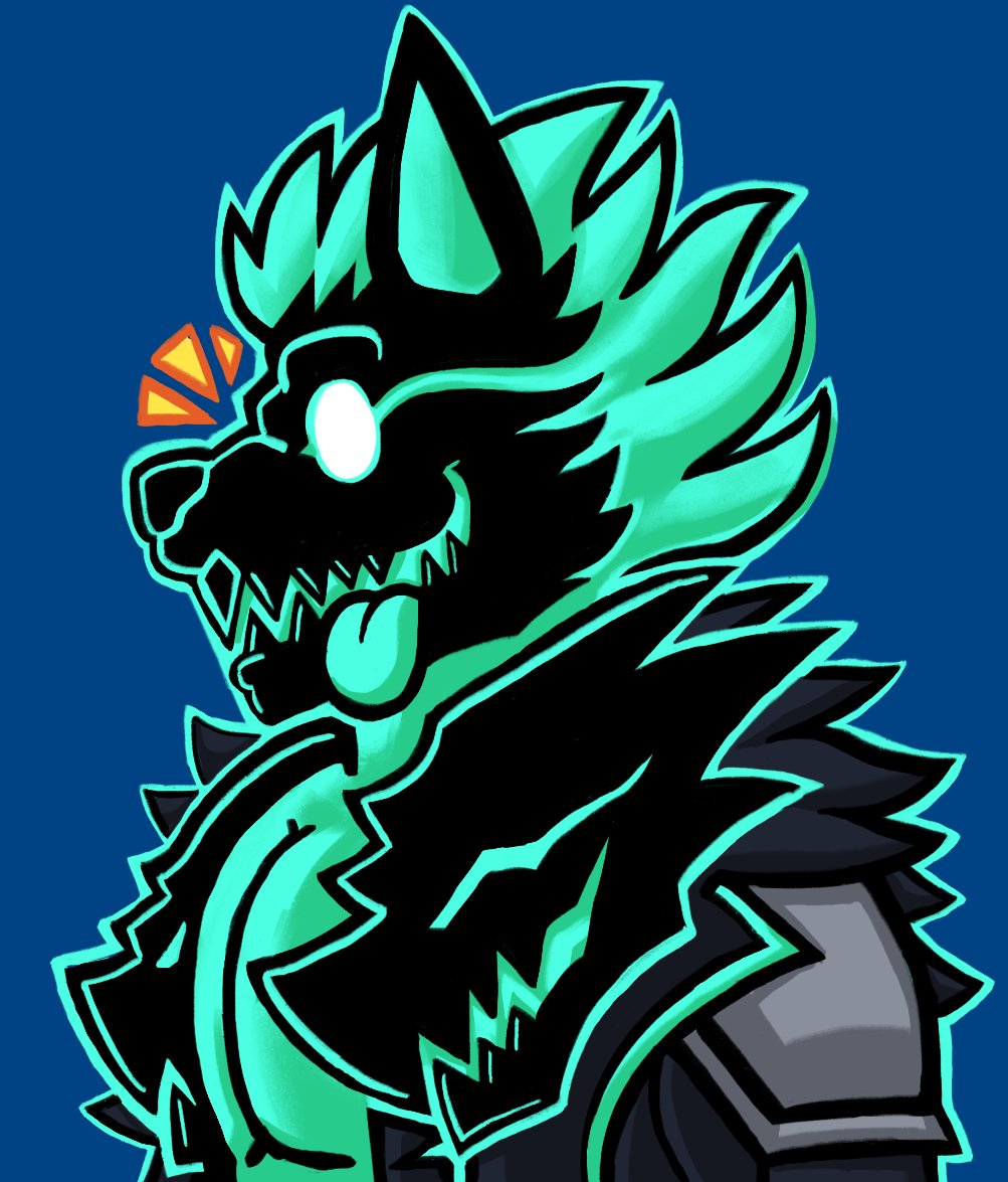 I forgot to post this before the season ended whoops. best boy cerberus #fortniteart