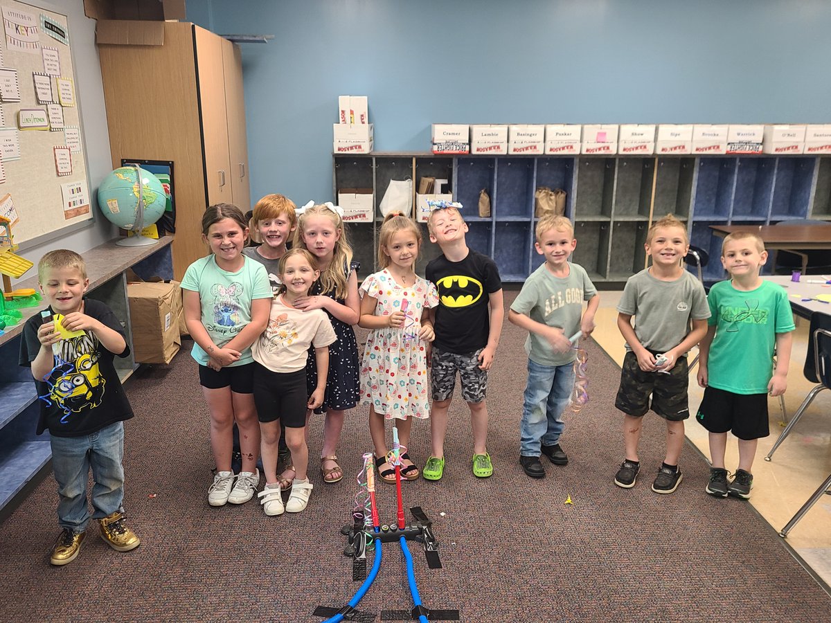At @SpringfieldCNP's STEAM day today, two members of the #BotsIQ team ran activities for students from K-5th grade! Our younger learners got to experience aerodynamics by making stomp rockets, and more advanced students tested zipline designs to learn about shipping processes!