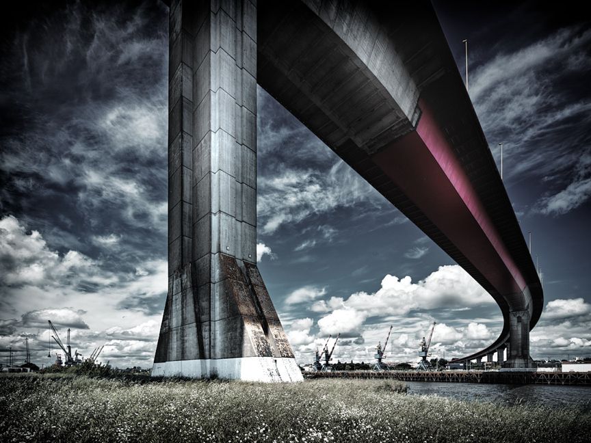 Sous le #pont de #Cheviré à #Nantes #photo prise au #fuji #gfx100s