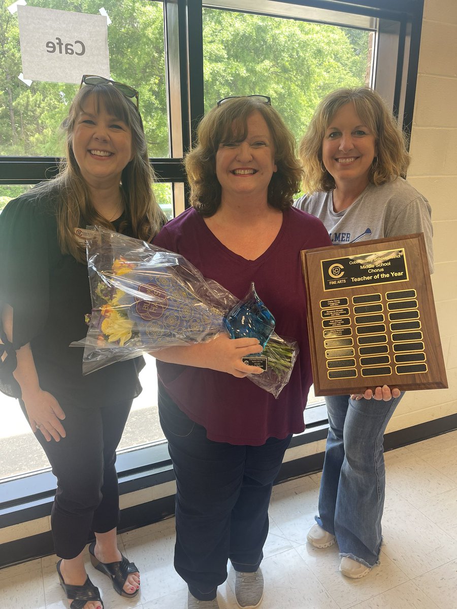 Palmer Middle School (@palmermiddle) on Twitter photo Congratulations, Mrs. Marla Baldwin - <a href="/CobbSchools/">Cobb County Schools</a> Middle School Chorus Teacher of the Year!!! 🎶💙 Congratulations, Mrs. Marla Baldwin - <a href="/CobbSchools/">Cobb County Schools</a> Middle School Chorus Teacher of the Year!!! 🎶💙
