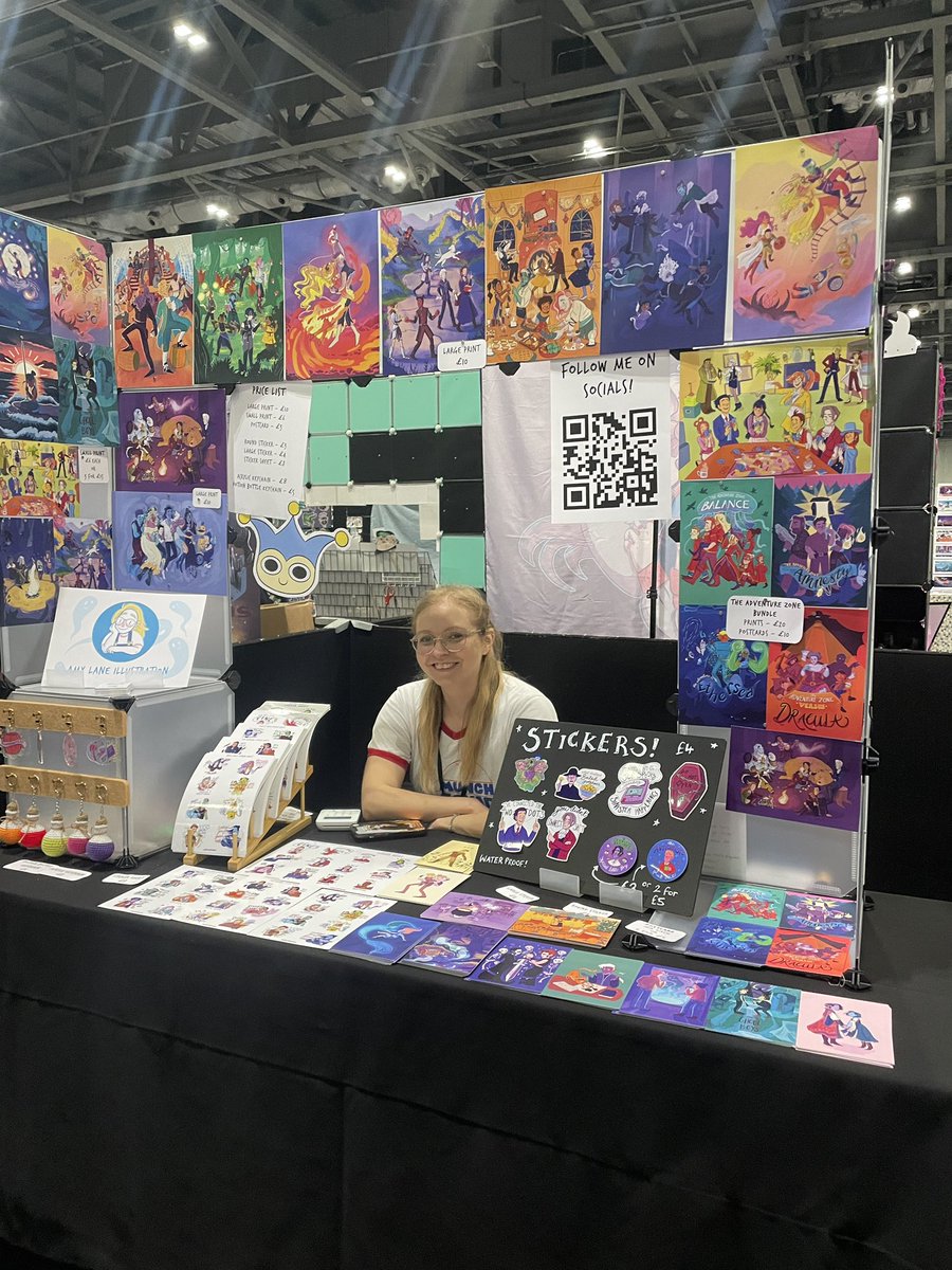 Day 1 of <a href="/MCMComicCon/">MCM Comic Con</a> down!
Come and see me tomorrow for all of your Critical Role, Baldurs Gate 3 and Ace Attorney needs!