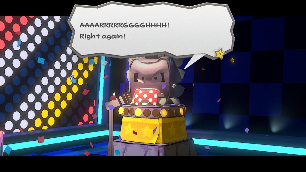 Daniel101Switch's tweet image. #PaperMarioTheThousandYearDoor #NintendoSwitch #Thwomp

Ha!
These questions are easy!