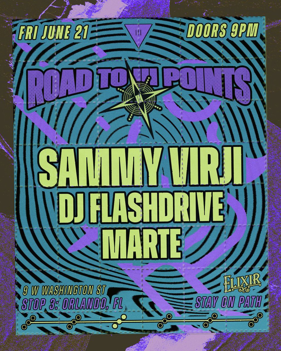 ORLANDO WE OUT 🗣️🗣️🗣️ the road to iii points returns on friday june 21st featuring @sammyvirji @decallmedaddy @planetmarte_ 🔥 🎯TIX @ link.dice.fm/roadtoiiipoint… 🎯