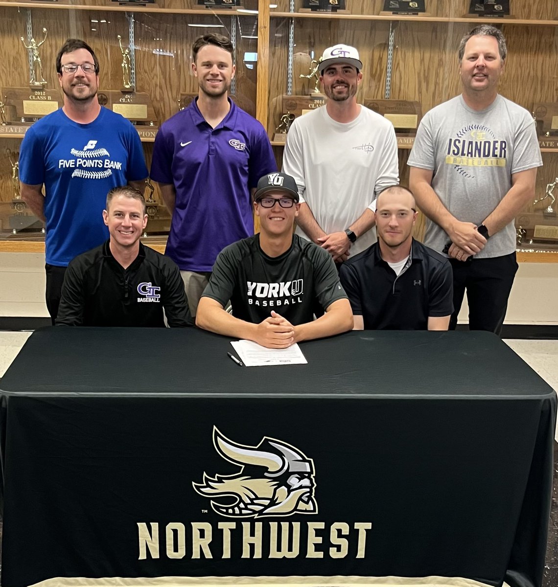 GISHbaseball's tweet photo. Congrats to @ZachMaderjr for signing today with @YUPanthersBSB 
They are getting a great baseball player but an even better person. Congrats! https://t.co/SevRt9lvRp