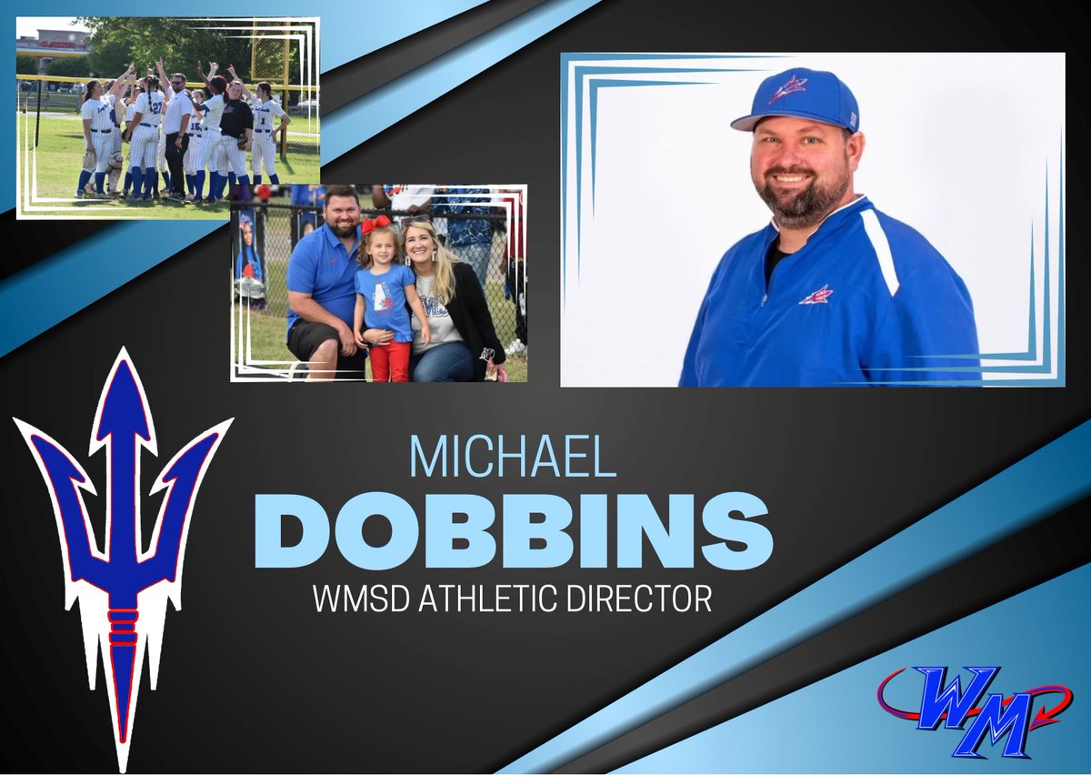 Meet our new WMSD Athletic Director, Coach MICHAEL DOBBINS‼️ He has led our Lady Devil Softball team the past 3 years! We are thrilled to have him as our new Athletic Director!! #ForksUp