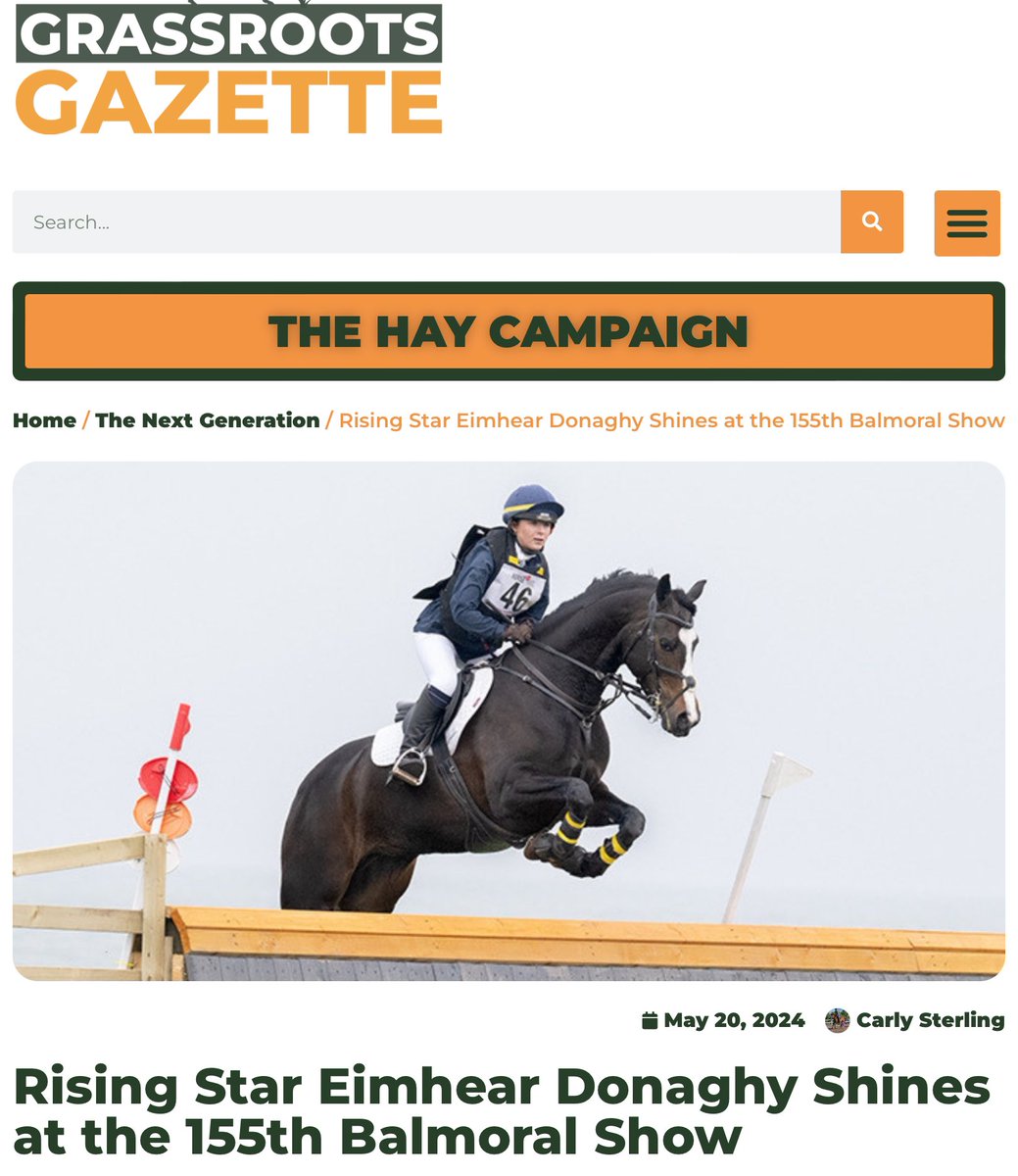 The 155th Balmoral Show, held at the Eikon Exhibition Centre in Lisburn from May 15th to May 18th, 2024, saw a remarkable performance from our talented student and rising equestrian star, Eimhear Donaghy.🏇 Check out her interview here-thegrassrootsgazette.ie/rising-star-ei… We are very proud.🌟