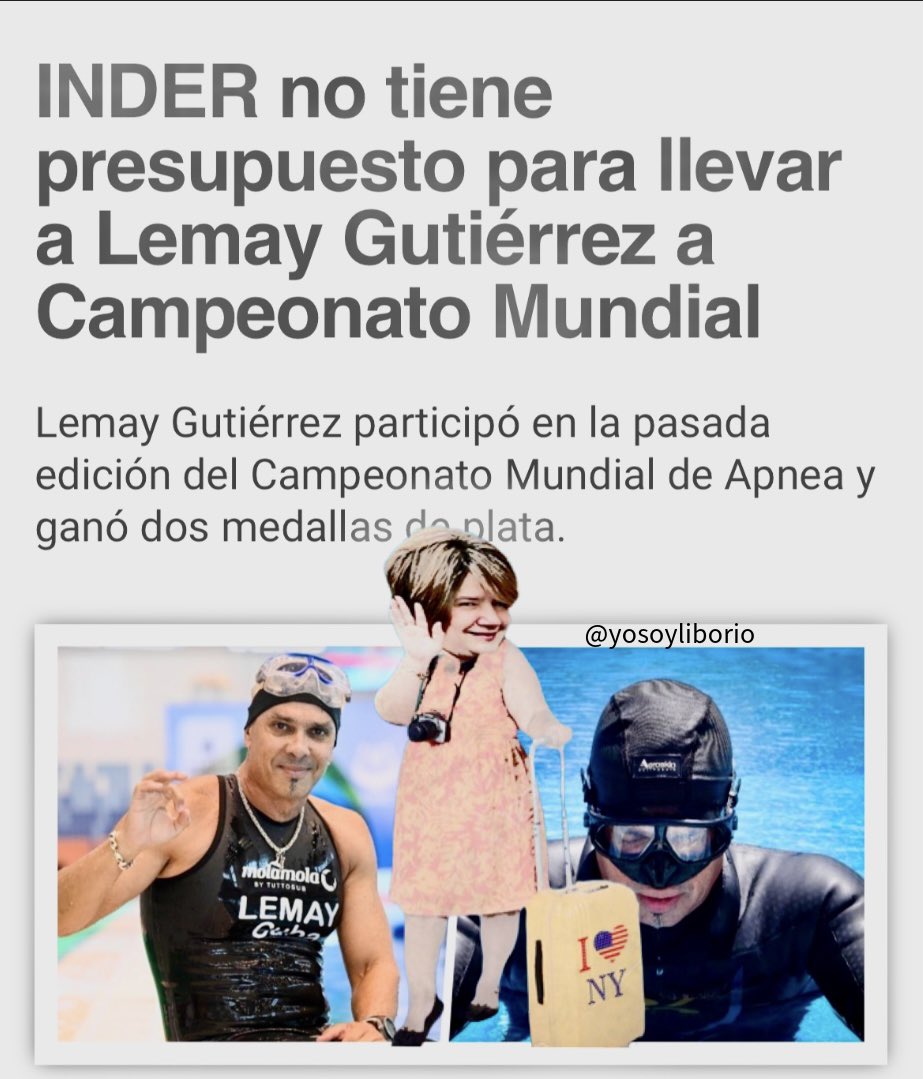 No hay presupuesto para llevar a un atleta de alto rendimiento a un campeonato, pero sobra el dinero para pasear a @liscuestacuba por todo el mundo. 🙄
#Cuba #Corrupción #Nepotismo
#CubaEstadoFallido