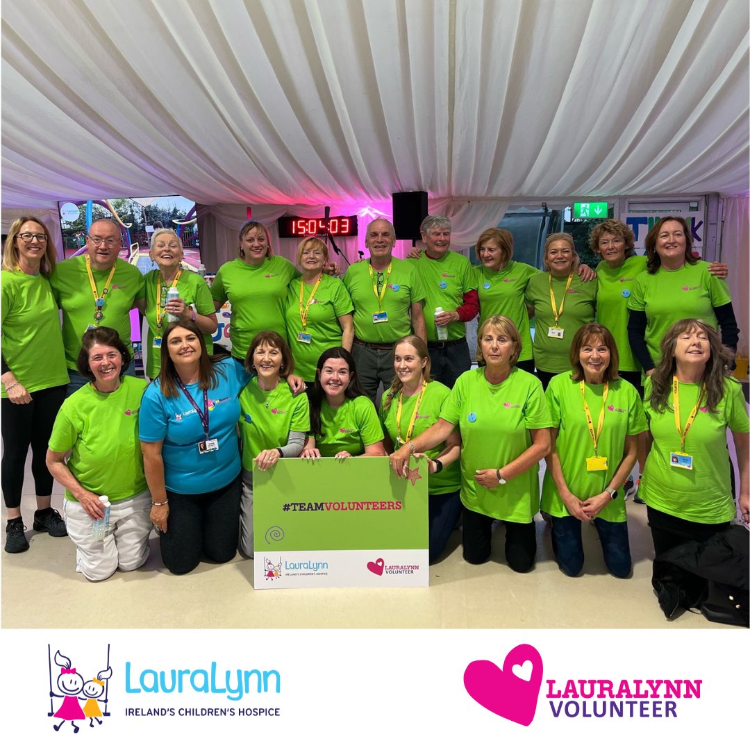 📸🌟This #NationalVolunteerWeek, we want to give a huge shoutout to our amazing LauraLynn volunteers! 🙌🏼💙 Their dedication and support is truly invaluable and we couldn't do it without them. 🤗 Let's all take a moment to appreciate this incredible picture of our volunteers. 🤩