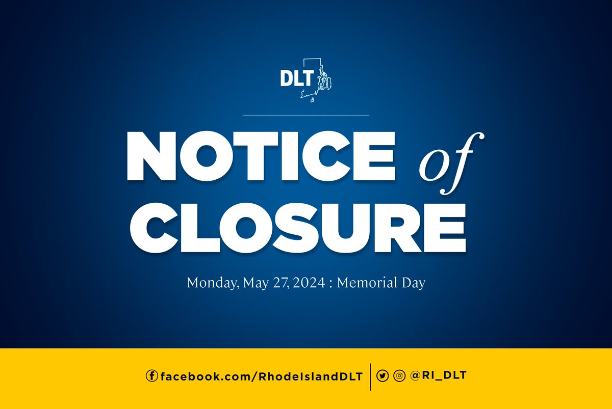 REMINDER: DLT services, including the UI call center, will be closed on Monday, May 27 for Memorial Day. Due to bank closures in observance of the holiday, unemployment insurance payments will be delayed next week. Please expect to receive payments one day later than usual.