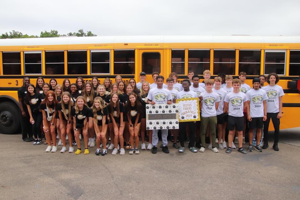 Let’s GO TIGERS 🎉 Boys and Girls Track Teams competing at State track today(5/24) and tomorrow (5/25) #WeAreFestus