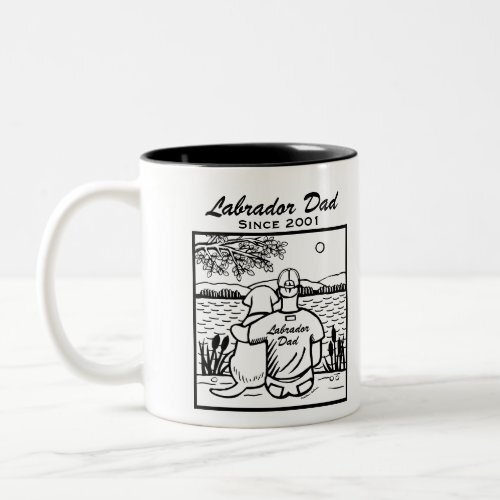 HappyLabradors's tweet photo. Labrador and Dad Two-Tone Coffee Mug #labrador, #retriever, #black #labrador, #black #TwoToneCoffeeMug https://t.co/HVT70KV4J2 #Father'sDay #labdad #labradordad https://t.co/5EF1wiKxAR