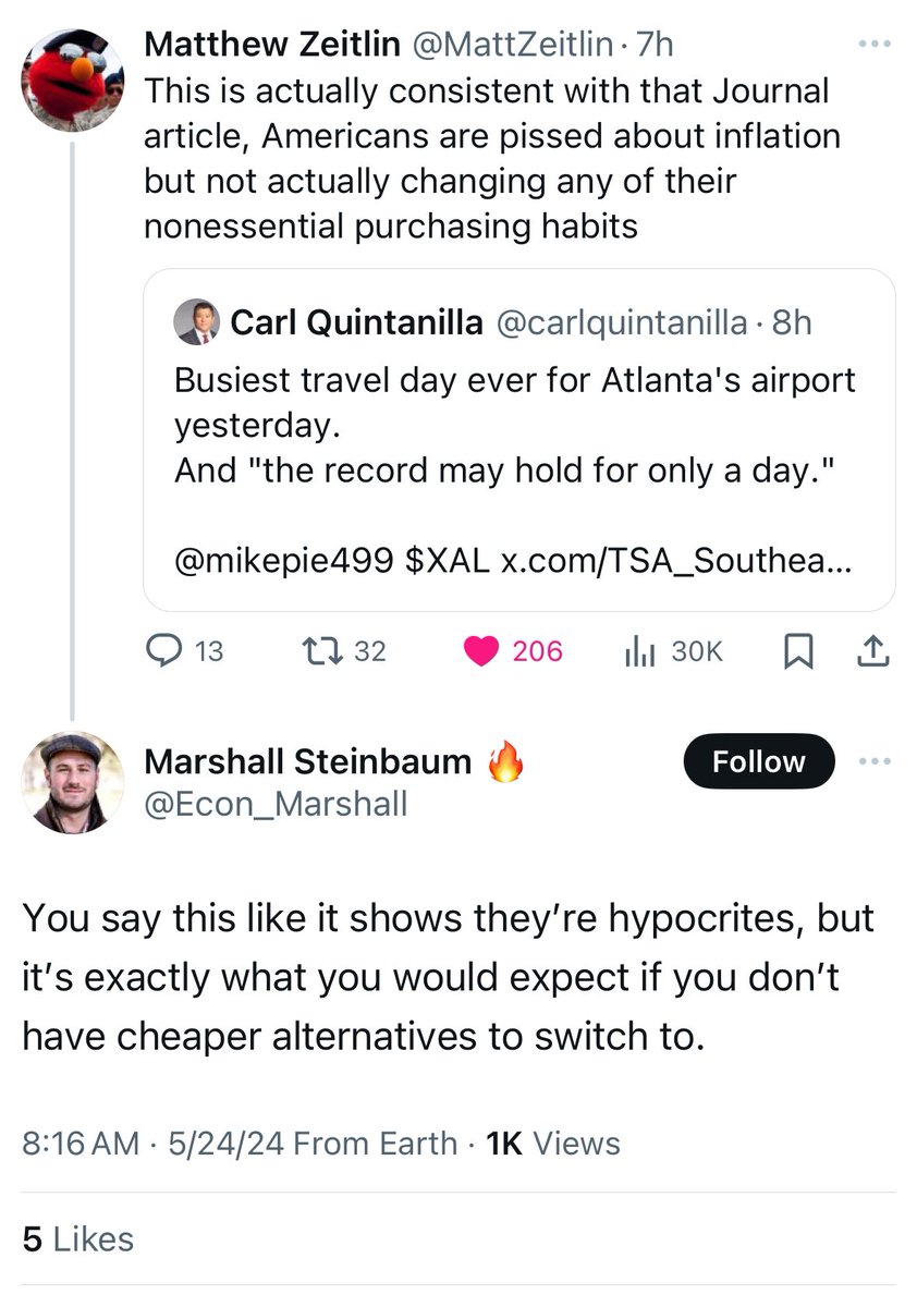 SwannMarcus89's tweet photo. There is in fact a very cheap alternative to going on vacation

It is called "staying home" and is what people normally do when the economy is actually bad https://t.co/5j1abRg2UQ