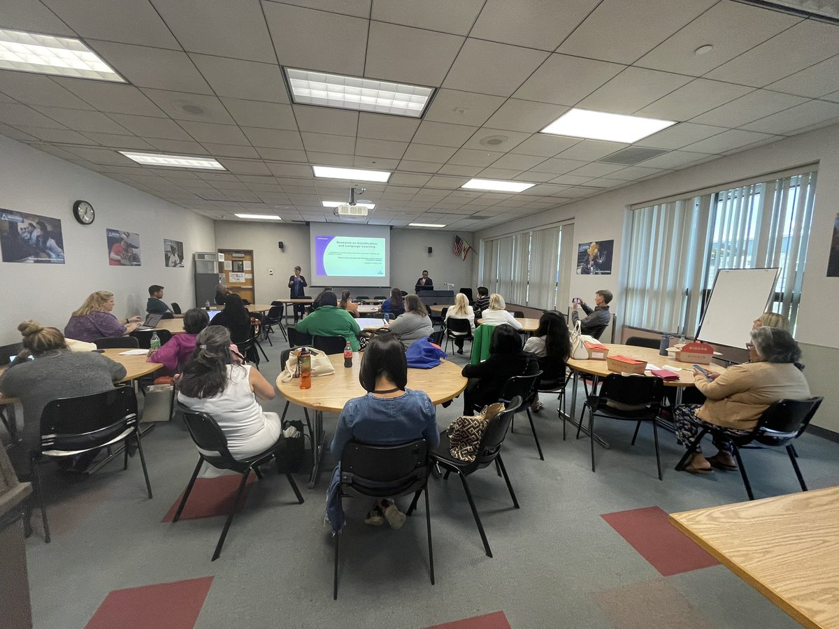 World Languages - SDCOE (@worldlangsdcoe) on Twitter photo Chris García, EdTech Coordinator <a href="/SanDiegoCOE/">San Diego County Office of Education</a>, leads a discussion on how #ArtificialIntelligence & #GameBasedLearning can transform #LanguageAcquisition & make it engaging & interactive + meet the distinct needs of #LanguageLearners. #GlobalCompetencies #SDbiliteracy <a href="/SanDiegoCOE/">San Diego County Office of Education</a> Chris García, EdTech Coordinator <a href="/SanDiegoCOE/">San Diego County Office of Education</a>, leads a discussion on how #ArtificialIntelligence & #GameBasedLearning can transform #LanguageAcquisition & make it engaging & interactive + meet the distinct needs of #LanguageLearners. #GlobalCompetencies #SDbiliteracy <a href="/SanDiegoCOE/">San Diego County Office of Education</a>