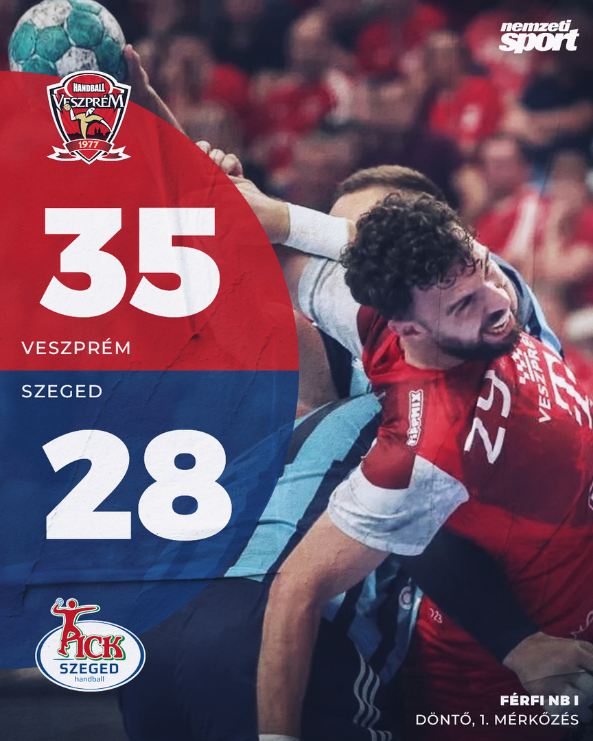 A Telekom Veszprém nyerte a férfi kézilabda döntő első mérkőzését! 💪🤾‍♂️🇭🇺