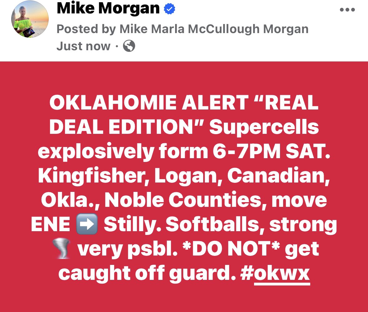 MikeMorganKFOR's tweet photo. #okwx #wxtwitter @kfor 5.24.24 https://t.co/kzz3N1oiwp