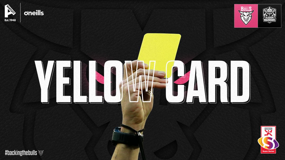 47’ | Yellow card for The Bulls, Marcus Kershaw. 10-17 #backingthebulls | #FOSROCSuperSeries