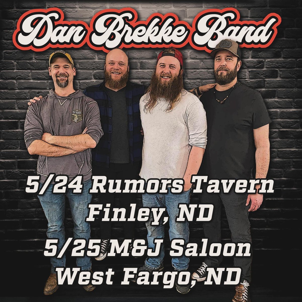 This weekend! Let’s go honky tonkin’! #danbrekke #danbrekkeband  #countrymusic #ndmusic #rumorstavern #mandjsaloon #finleynd #westfargo #livemusic #honkytonk